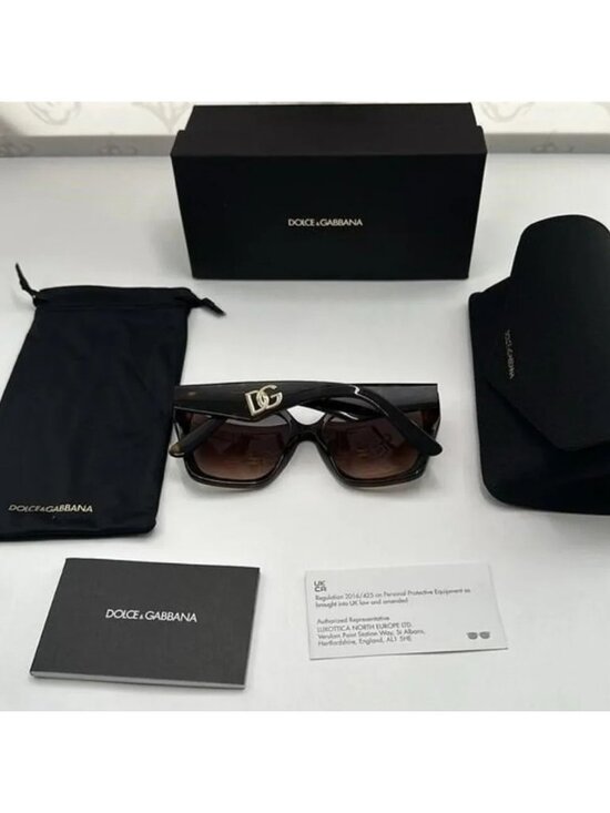 Dolce and Gabbana Brown Gradient Butterfly Ladies Sunglasses DG4438 502/13 55 main image 5